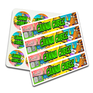 Custom 3.5g Glass Jar Stickers