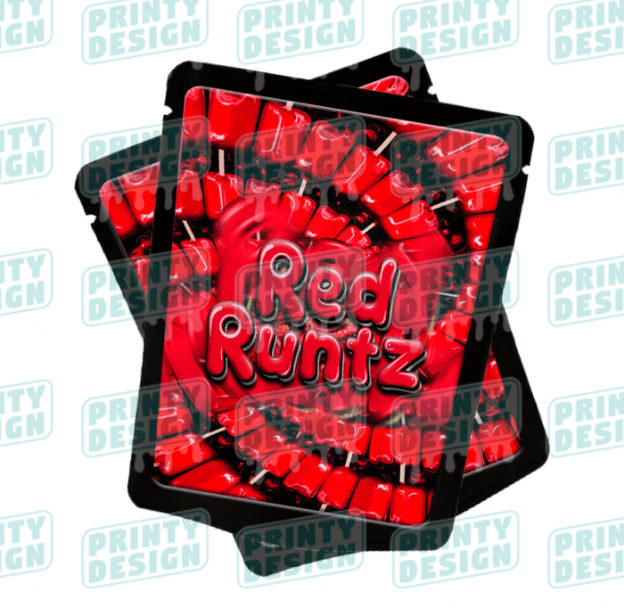 Red Runtz Mylar Bags