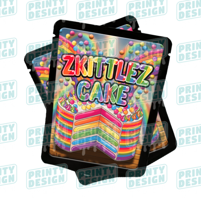 Zkittles Cake Mylar Bags