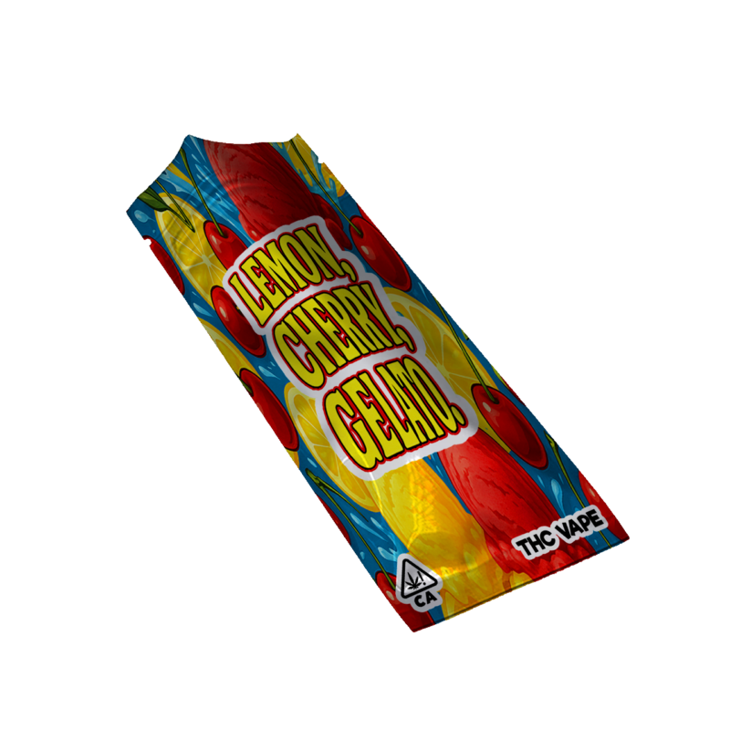 Custom printed vape pen mylar bags with full-color branding