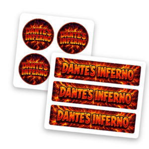 Dante’s Inferno – 3.5g Glass Jar Stickers