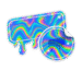 Custom holographic stickers with rainbow reflective finish