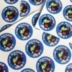 The Roads Best round sticker sheet