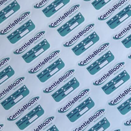 GentleBloom Medicare eco sticker sheet