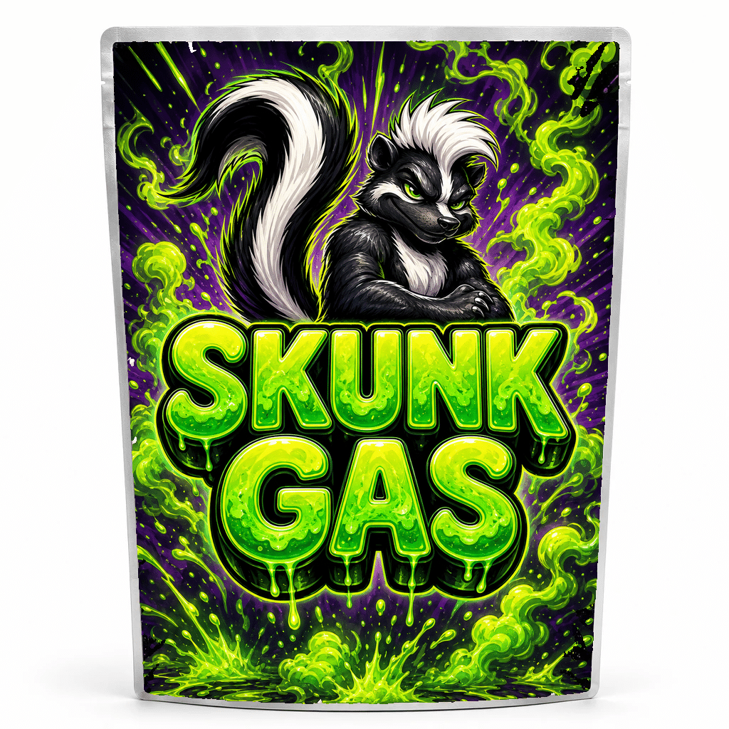 Skunk Gas - mylar_pack Skunk Gas pre-labelled mylar bag, ready-made strain packaging