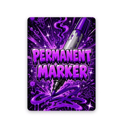 Permanent Marker – Mylar Stickers