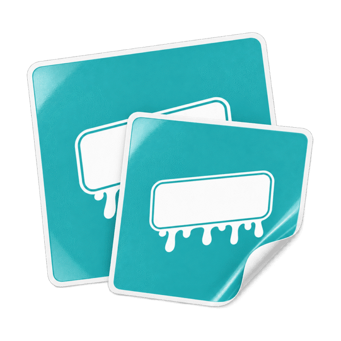 Custom square sticker printing