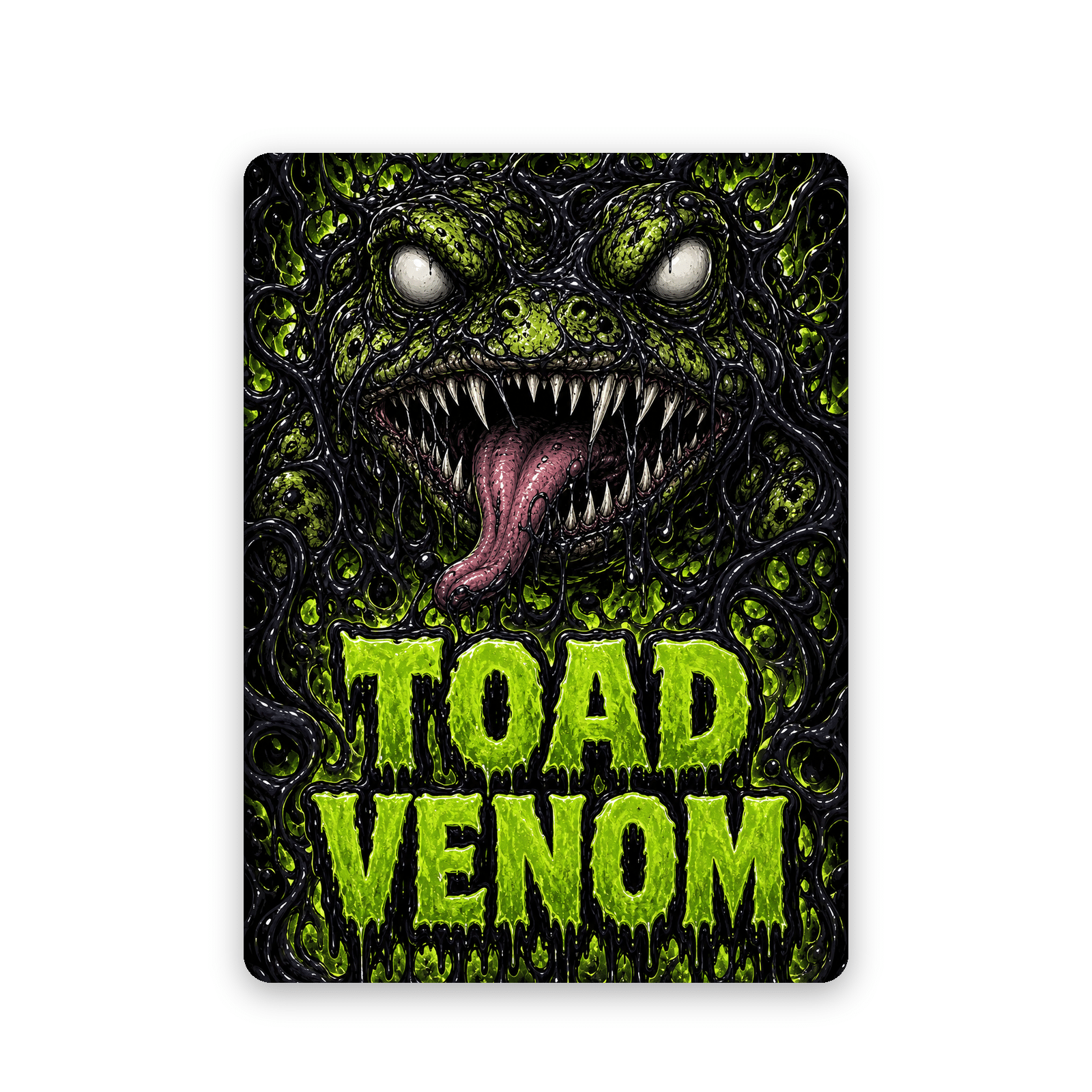 Toad Venom - mylar sticker Toad Venom mylar sticker sheet, ready-made strain design printed on gloss vinyl