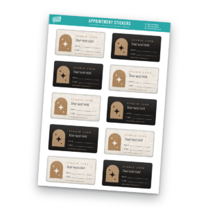Appointment Reminder Sticker Sheet Template