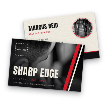 Barber Shop Business Card Template