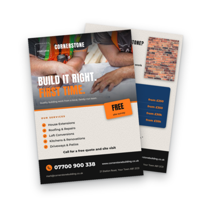 Builder & Roofer Flyer Template