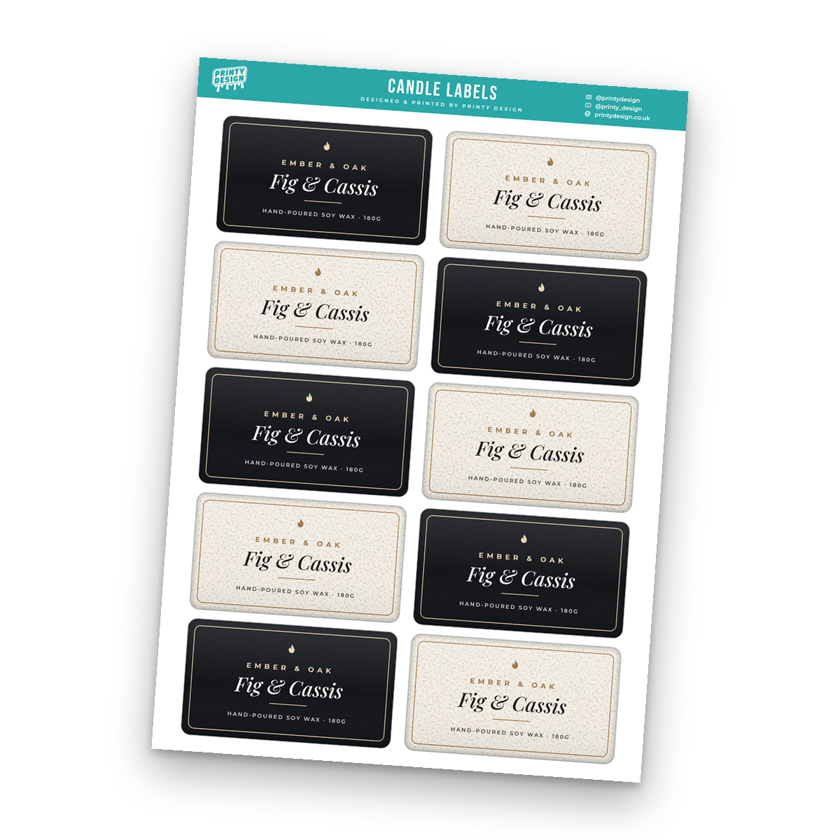 Candle Labels Sticker Sheet Template Candle Labels Sticker Sheet Template - A4 sticker sheet