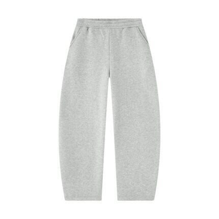 Custom Barrel Leg Sweatpants in heather grey