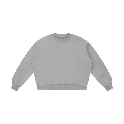 Custom Boxy Vintage Wash Sweatshirt in washed grey