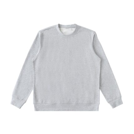 Custom Essential Crewneck Sweatshirt in heather grey