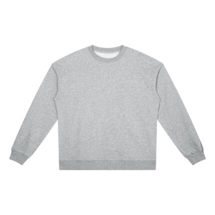 Custom Heavyweight Crewneck Sweatshirt in heather grey