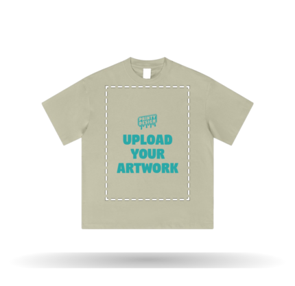 Custom Heavyweight Earth Tone T-Shirt with your artwork