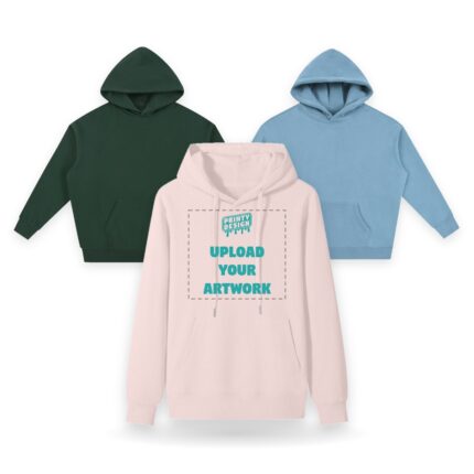 Custom Hoodies in three styles and colours