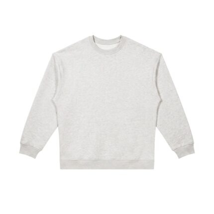 Custom Oversized Crewneck Sweatshirt in light grey