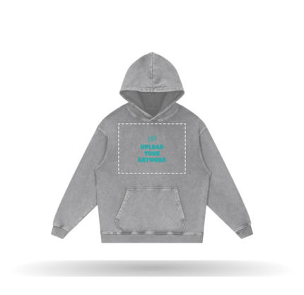 Custom Snow Washed Hoodie with your artwork