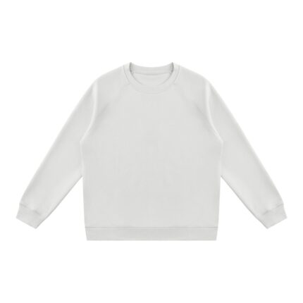 Custom Stretch Crewneck Sweatshirt in light grey
