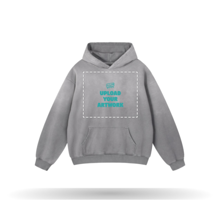Custom Sunfade Oversized Hoodie with your artwork