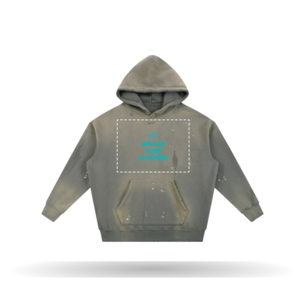 Custom Vintage Frayed Hoodie with your artwork