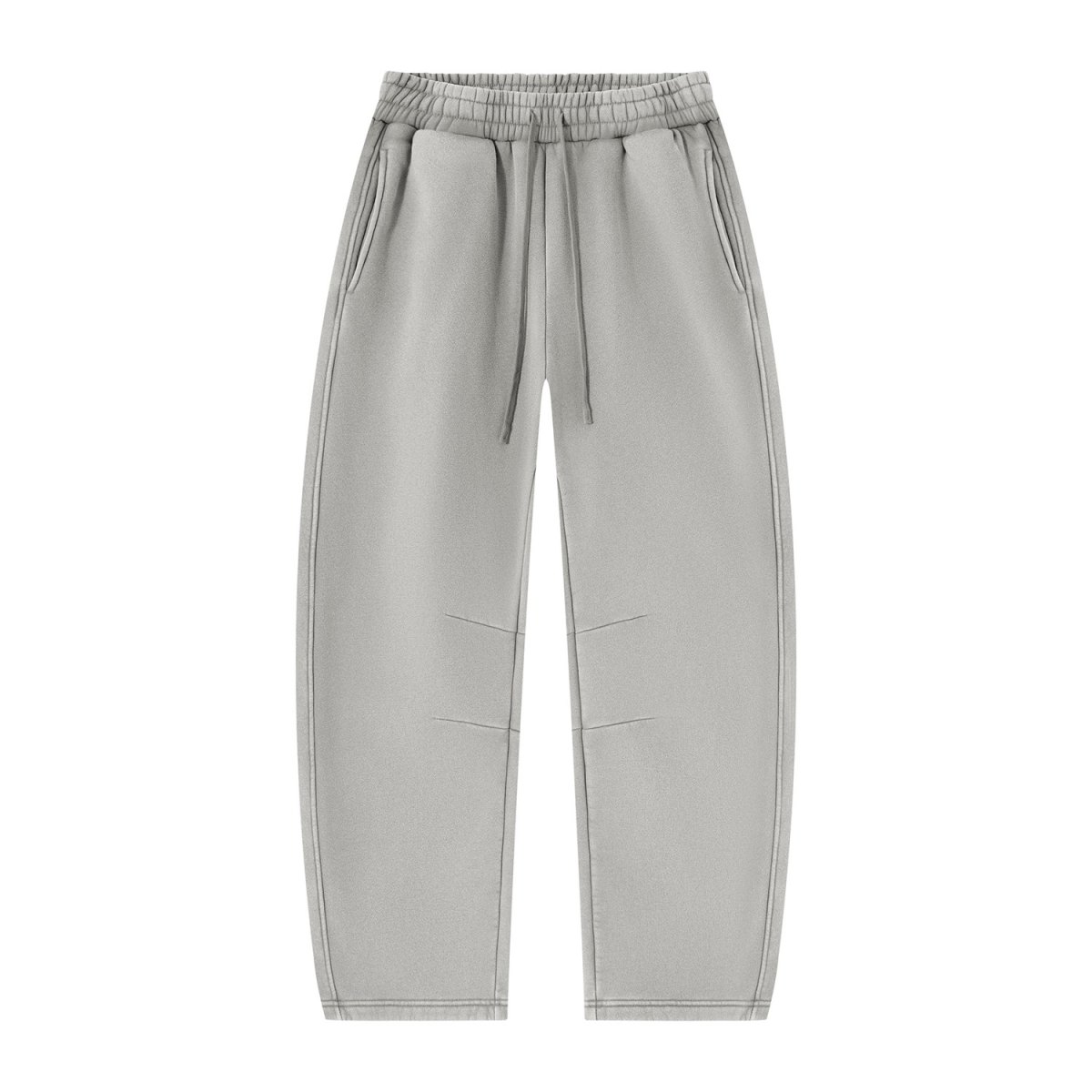 Custom Vintage Wash Barrel Leg Sweatpants Custom Vintage Wash Barrel Leg Sweatpants in washed grey