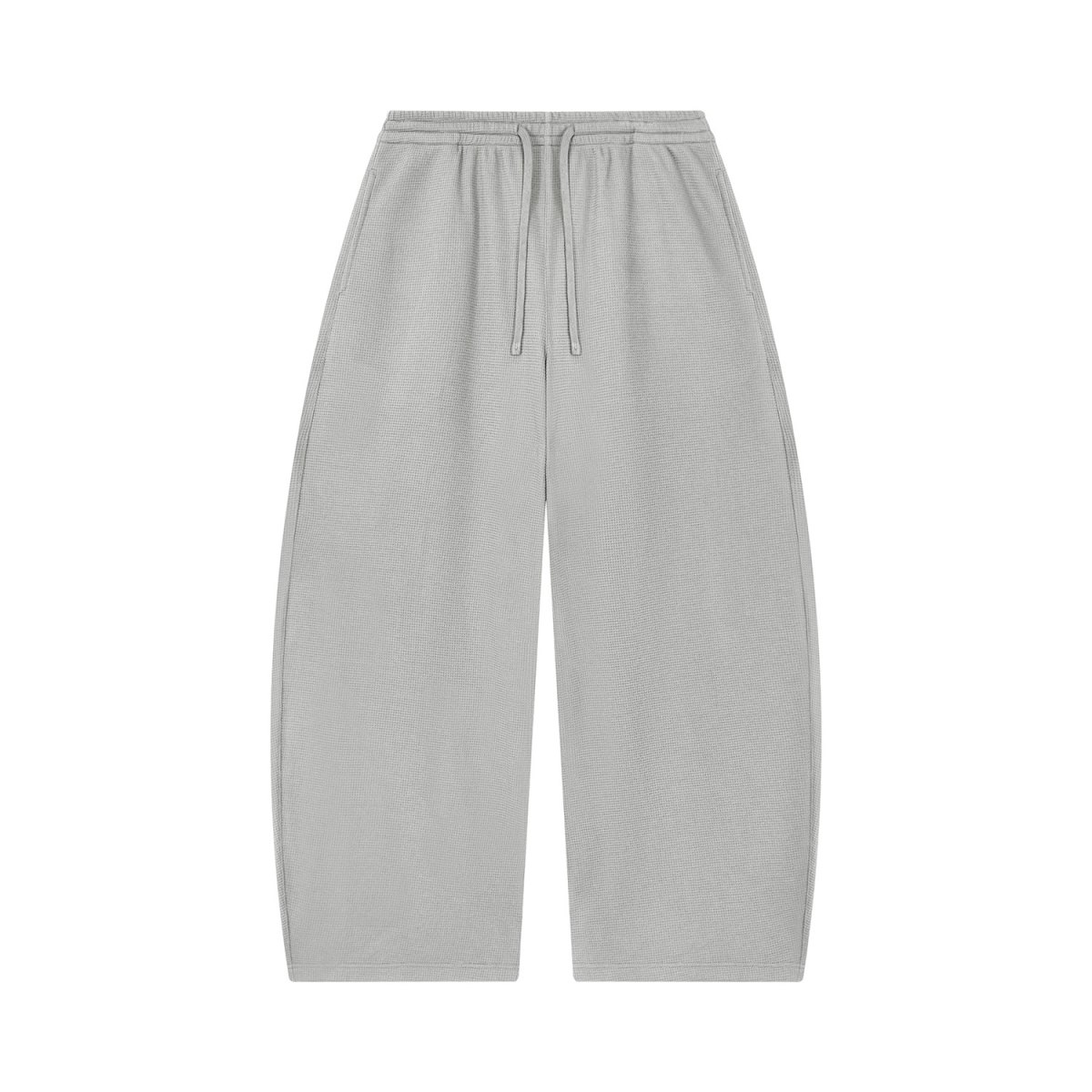 Custom Waffle Barrel Leg Pants Custom Waffle Barrel Leg Pants in light grey