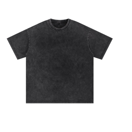 Custom Washed Vintage T-Shirt in washed black