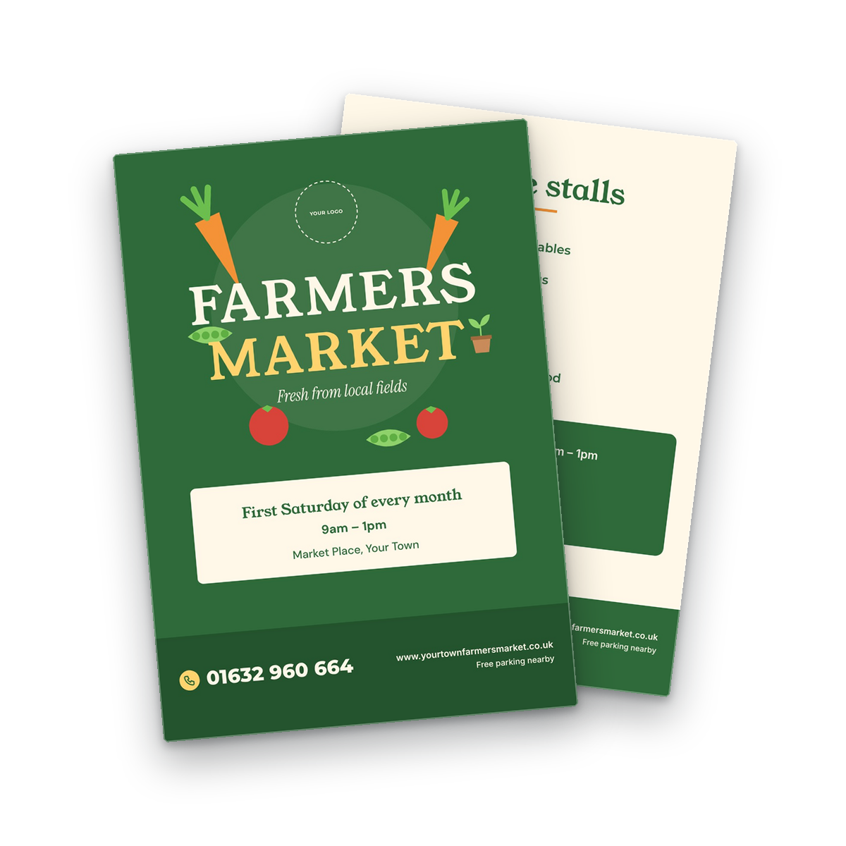 Farmers Market Flyer Template front and back Farmers Market Flyer Template front and back