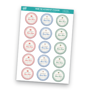 From the Kitchen Of Sticker Sheet Template