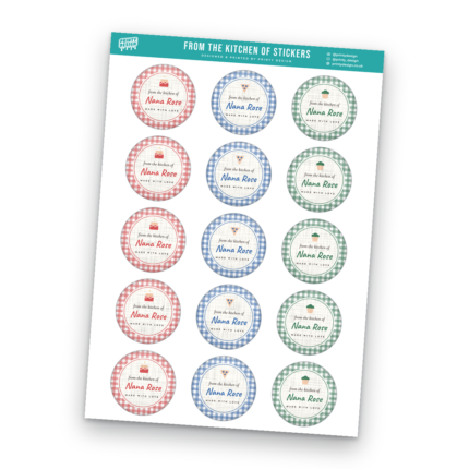 From the Kitchen Of Sticker Sheet Template sheet