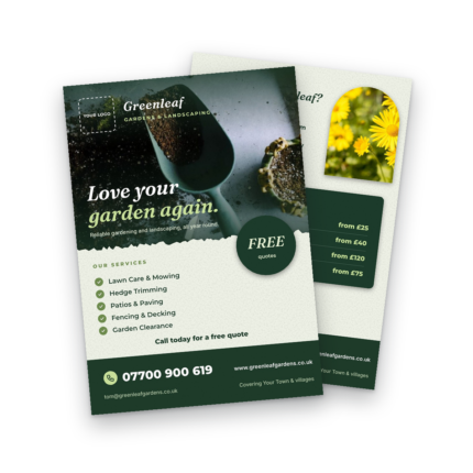 Gardener & Landscaper Flyer Template
