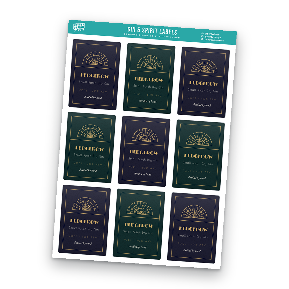 Gin & Spirits Labels Sticker Sheet Template Gin & Spirits Labels Sticker Sheet Template sheet