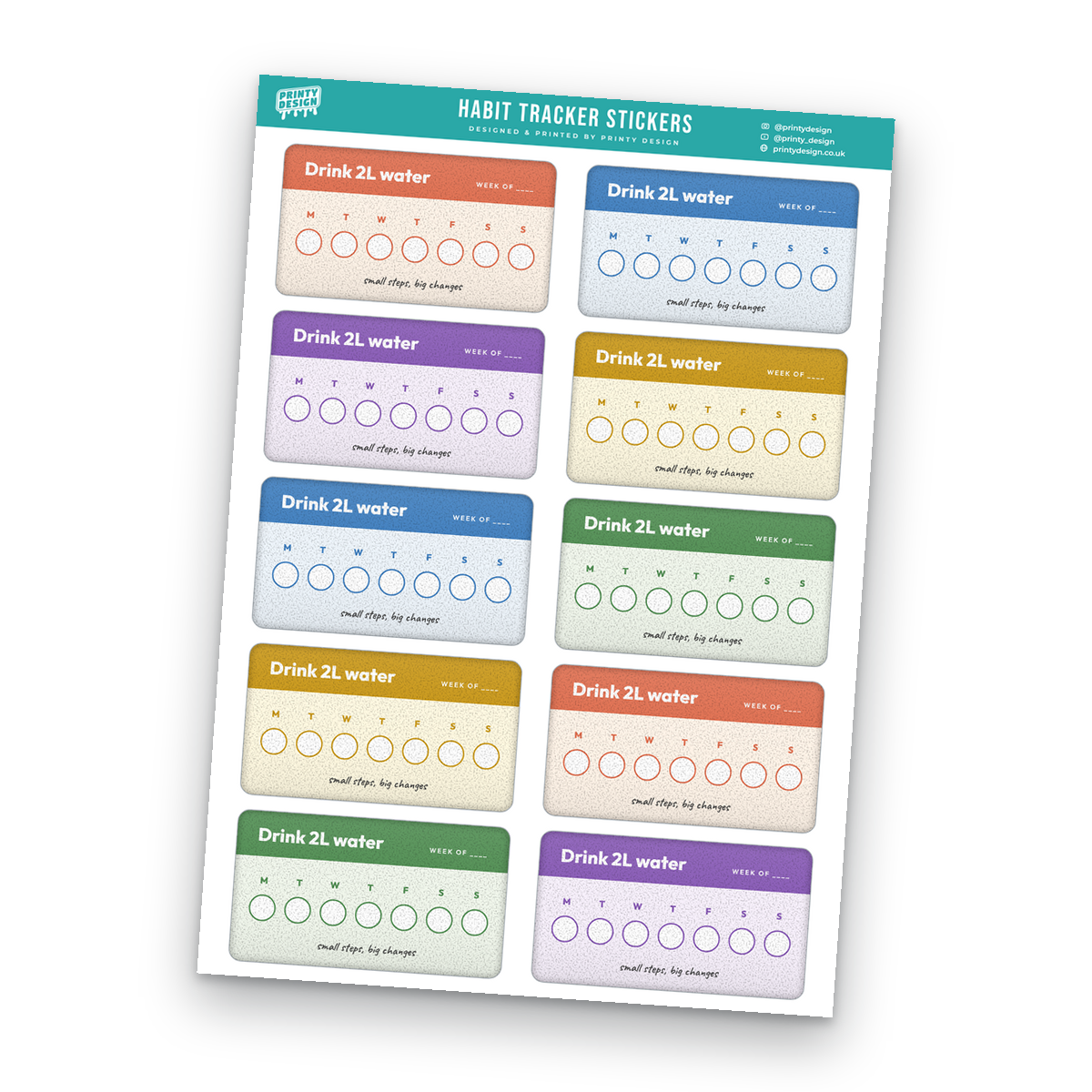Habit Tracker Sticker Sheet Template Habit Tracker Sticker Sheet Template sheet