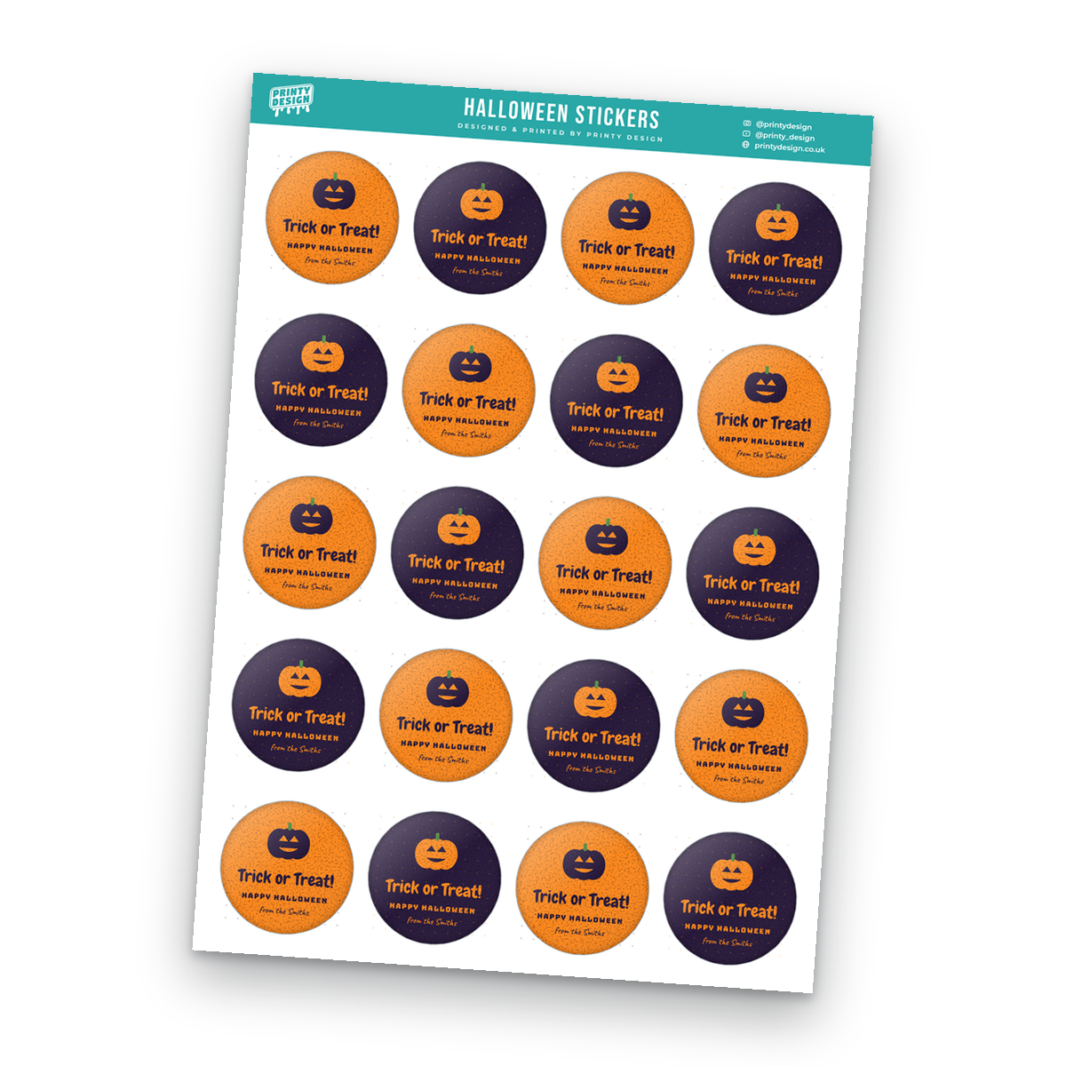 Halloween Treat Sticker Sheet Template Halloween Treat Sticker Sheet Template sheet