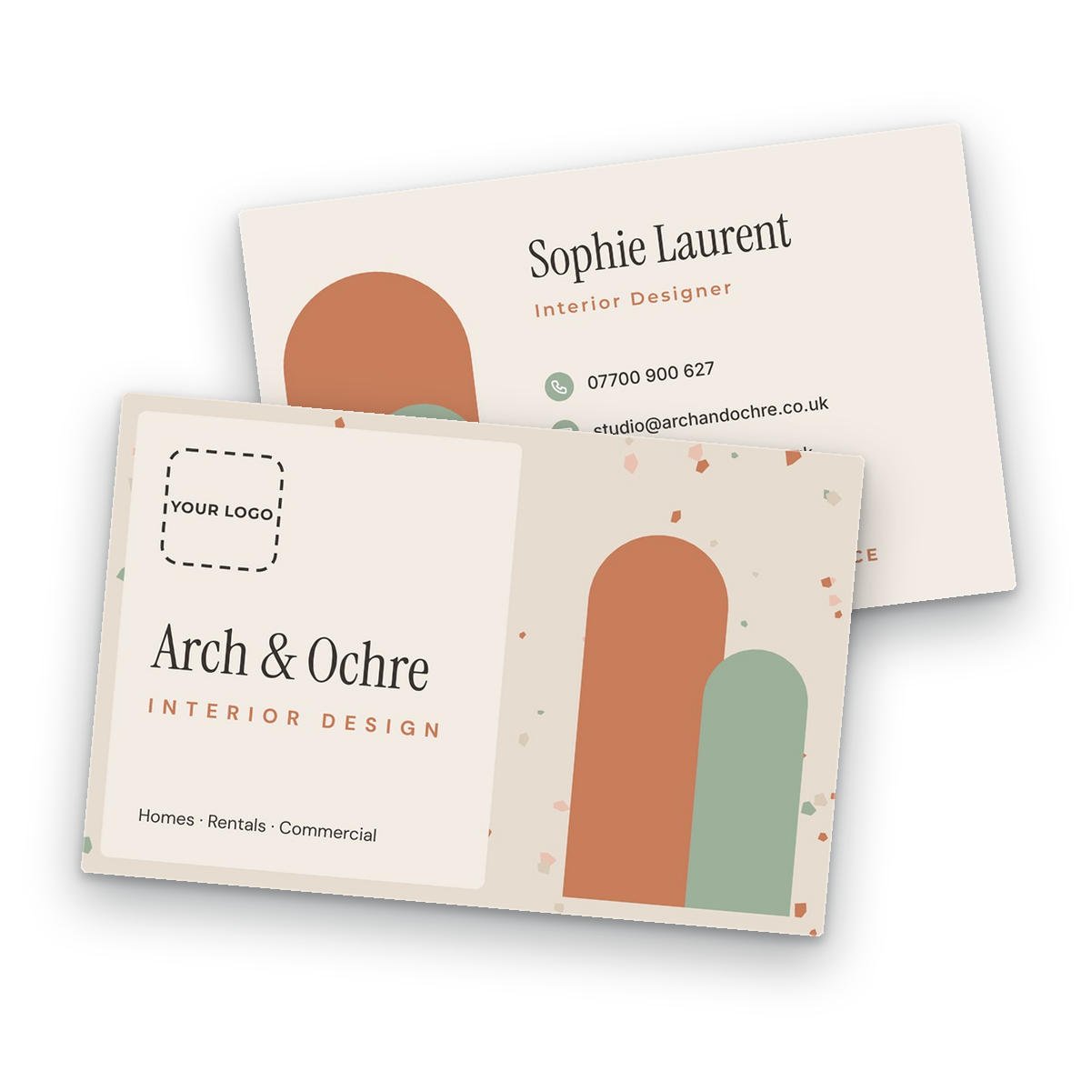 Interior Designer Business Card Template front and back Interior Designer Business Card Template front and back