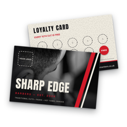 Barber Loyalty Card Template