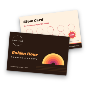 Tanning Salon Loyalty Card Template