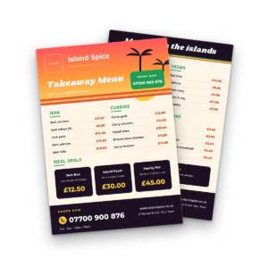 Caribbean Kitchen Menu Template
