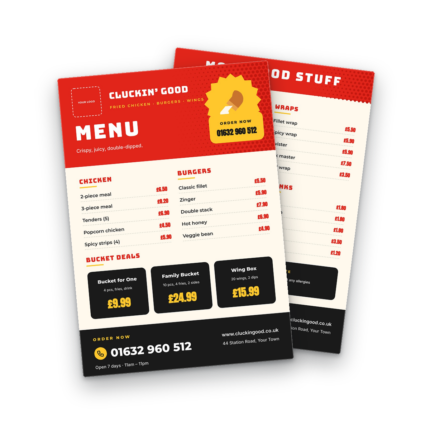 Fried Chicken Menu Template