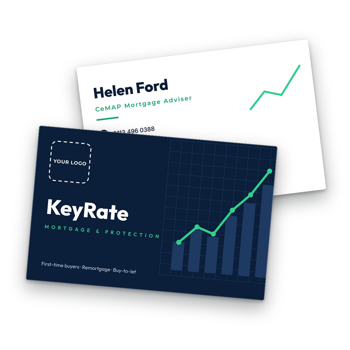 Mortgage & Finance Adviser Business Card Template front and back Mortgage & Finance Adviser Business Card Template front and back