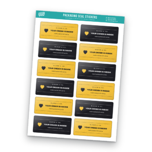 Your Order Is Inside Sticker Sheet Template