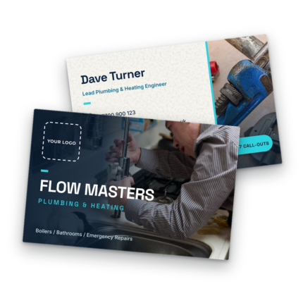 Plumbing & Heating Business Card Template