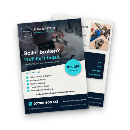 Plumbing & Heating Flyer Template