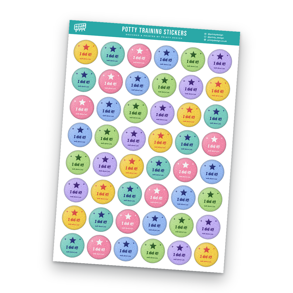 Potty Training Rewards Sticker Sheet Template Potty Training Rewards Sticker Sheet Template sheet
