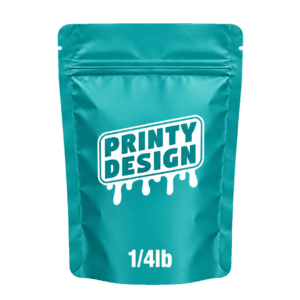 Custom Direct Printed 1/4lb Mylar Bags