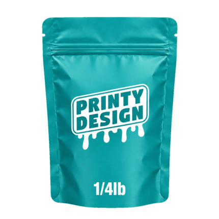 Custom Direct Printed 1/4lb Mylar Bags