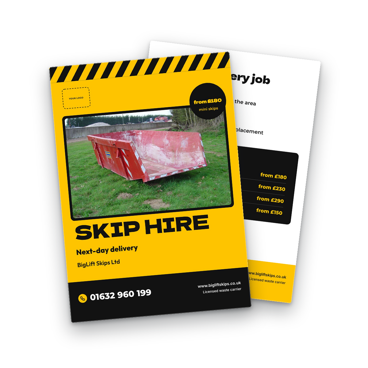 Skip Hire Flyer Template Skip Hire Flyer Template
